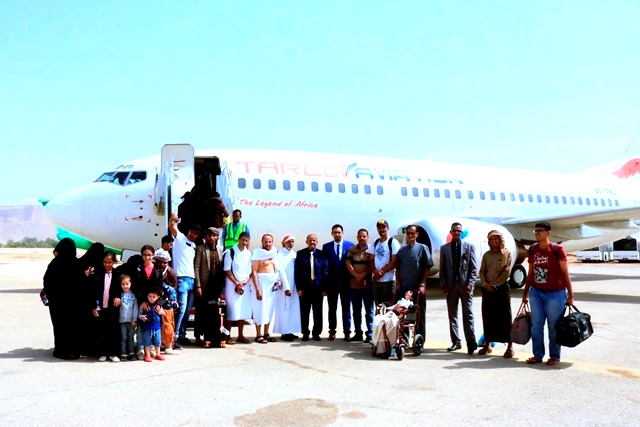 شركة طيران الملكة بلقيس تدشن اولى رحلاتها من مطار سيئون الدولي الى مطار جدة