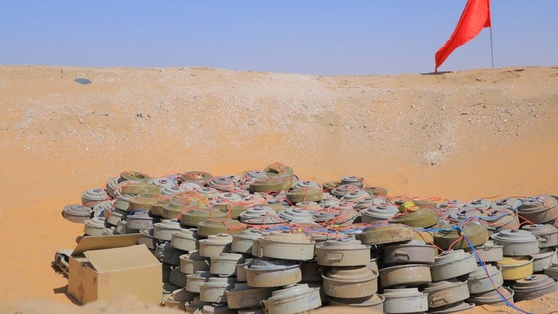 “مسام” يتلف مئات الألغام الحوثية في الجوف